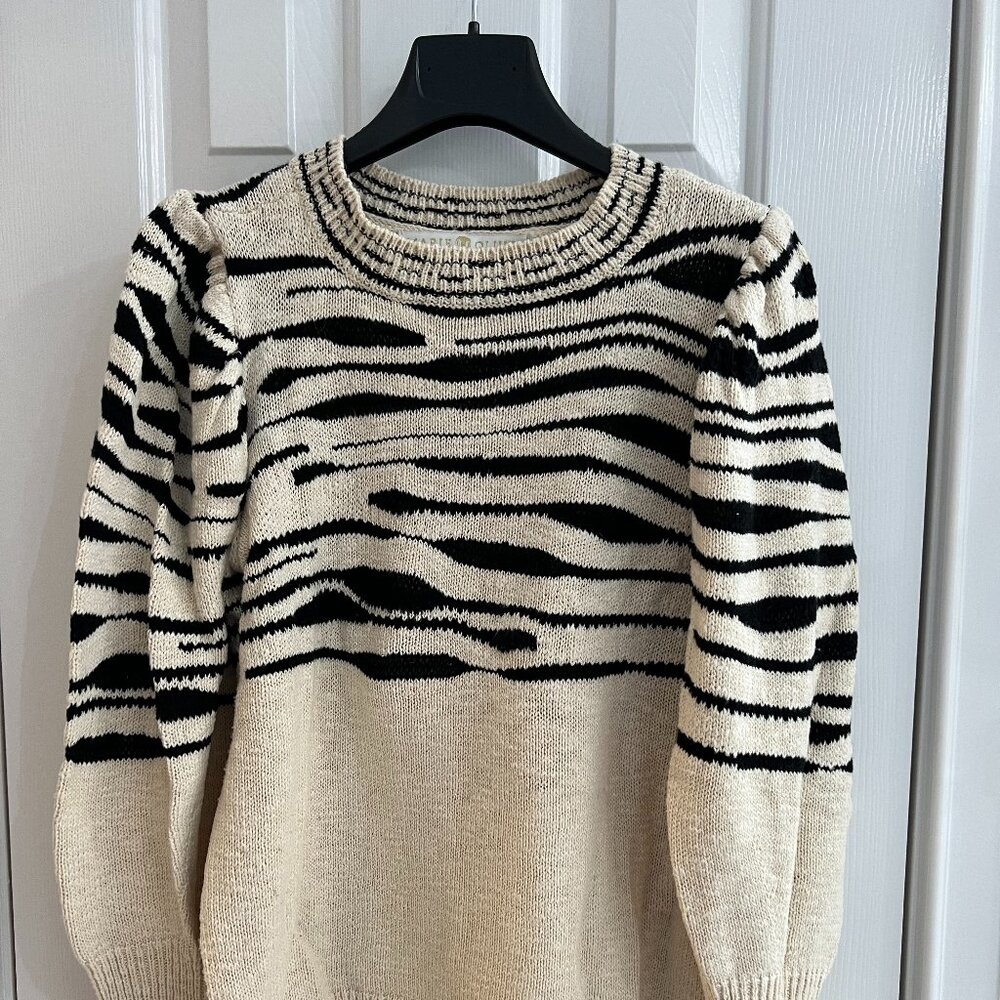 Marie Oliver Animal Print Sweater - Size Medium